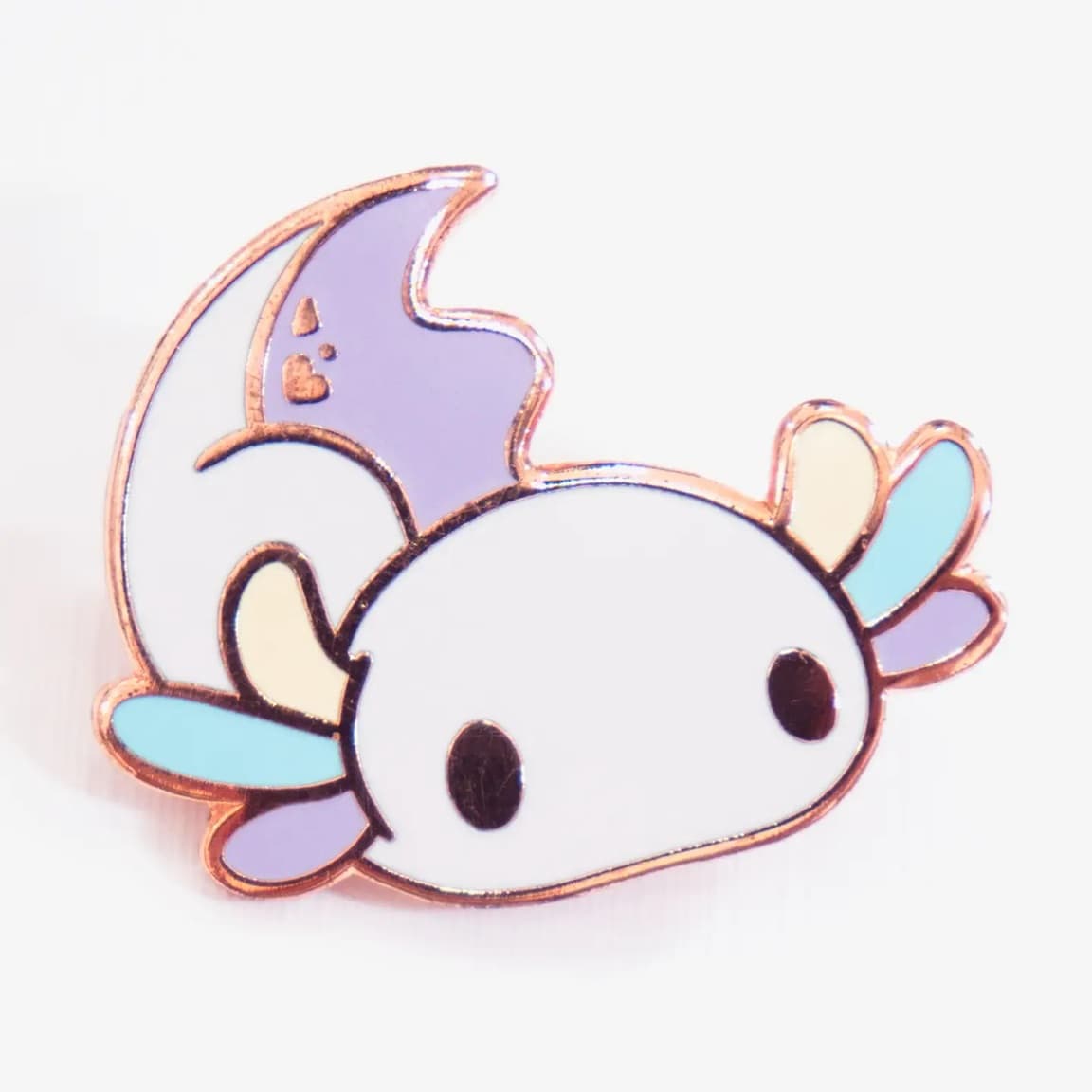 Lavender Confetti Axolotl Enamel Pin — Accessories
